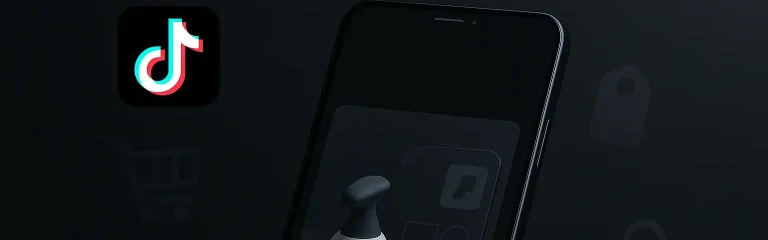 Phone displaying TikTok shopping interface