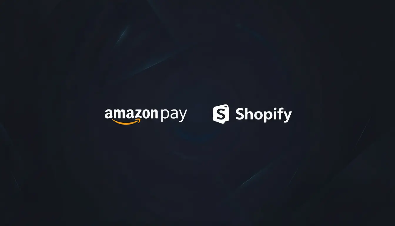 hero image for article with amazon and shopify logo on